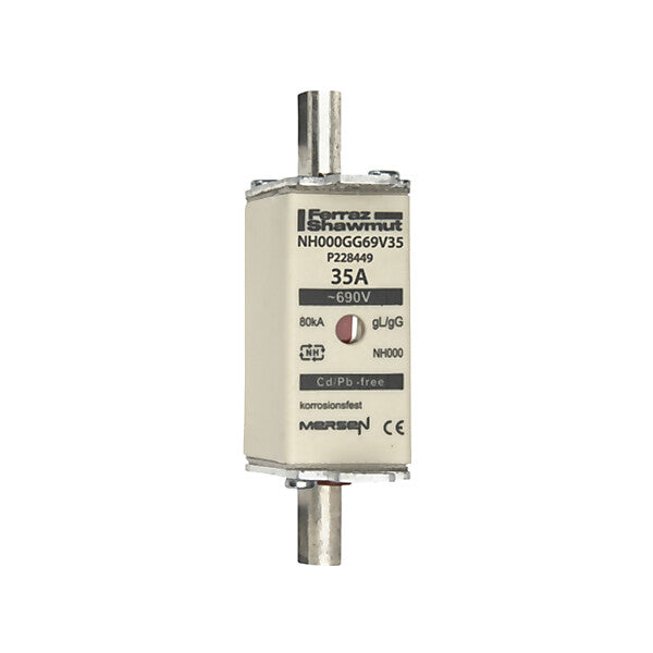 Mersen NH-Sicherungseinsatz SF Gr.000 gG 35A/690VKM NH000GG69V35